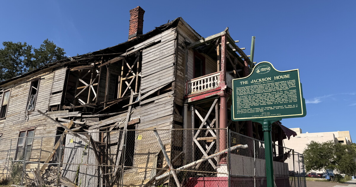 Another part of Tampa's historic Jackson House has collapsed