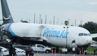 Amazon suspends use of 21 Air, whose plane careened off Miami runway : NPR