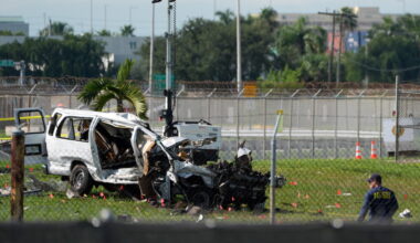 Victims in Miami cargo jet crash were in van used by plane cleaners