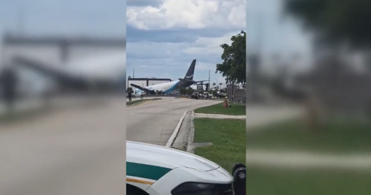 5 dead after Amazon cargo aircraft overruns runway in Miami