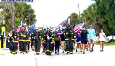 Why Treasure Island firefighters walk exactly 3.43 miles to remember 9/11