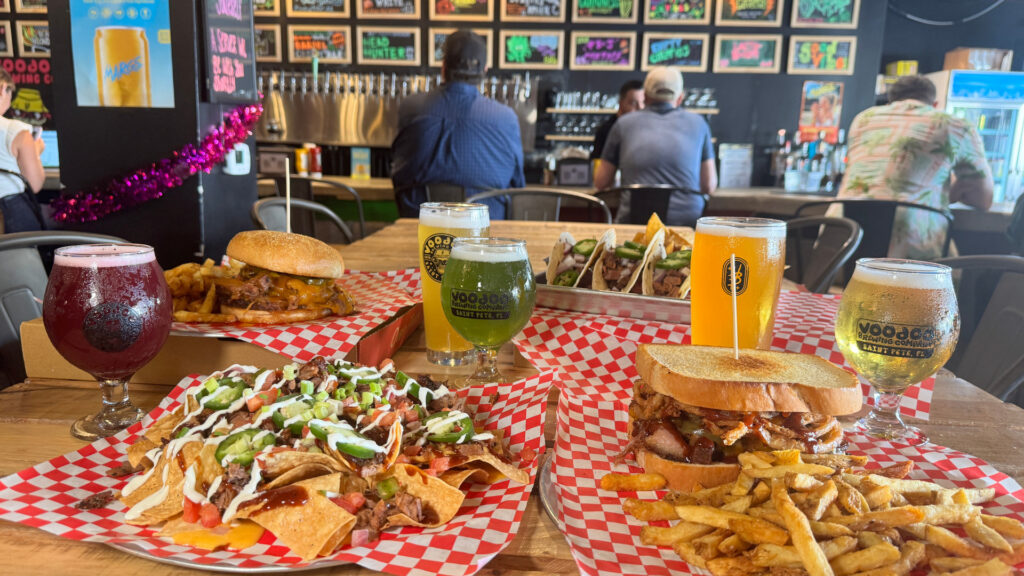 A table full of food