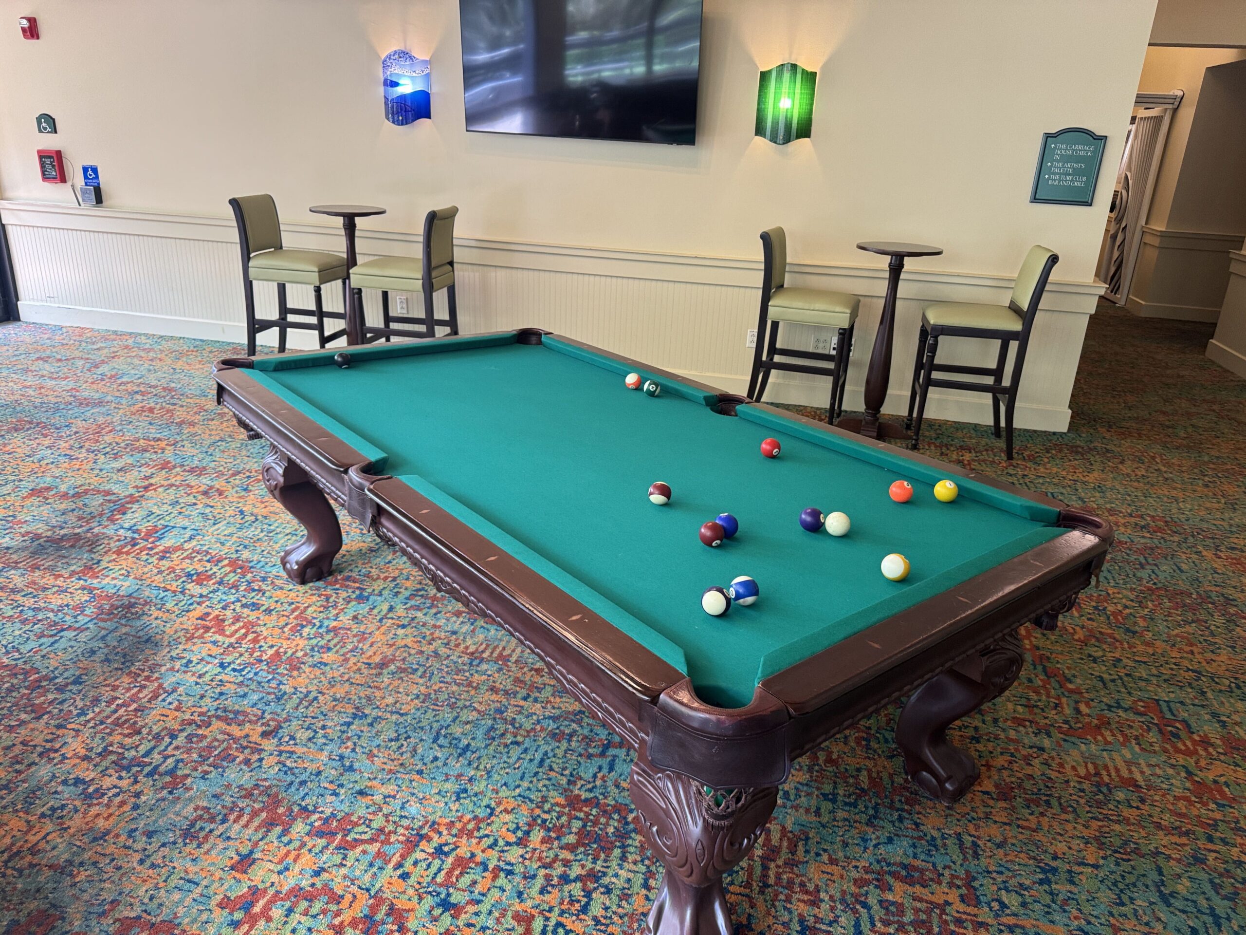 The Turf Club Lounge at Disney's Saratoga Springs Resort has reopened after refurbishment with a new bar and furnishings.