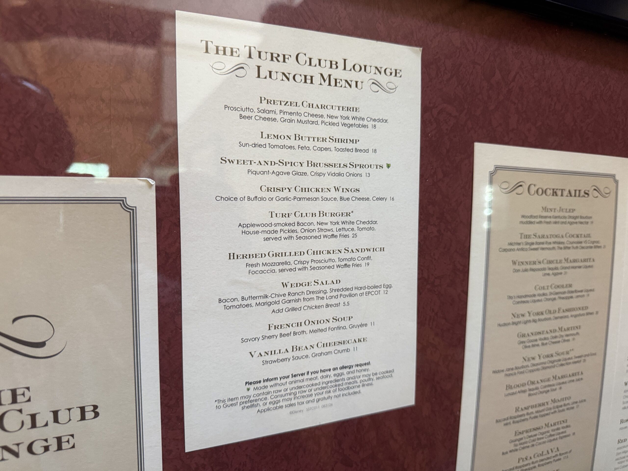 The Turf Club Lounge at Disney's Saratoga Springs Resort has reopened after refurbishment with a new bar and furnishings.
