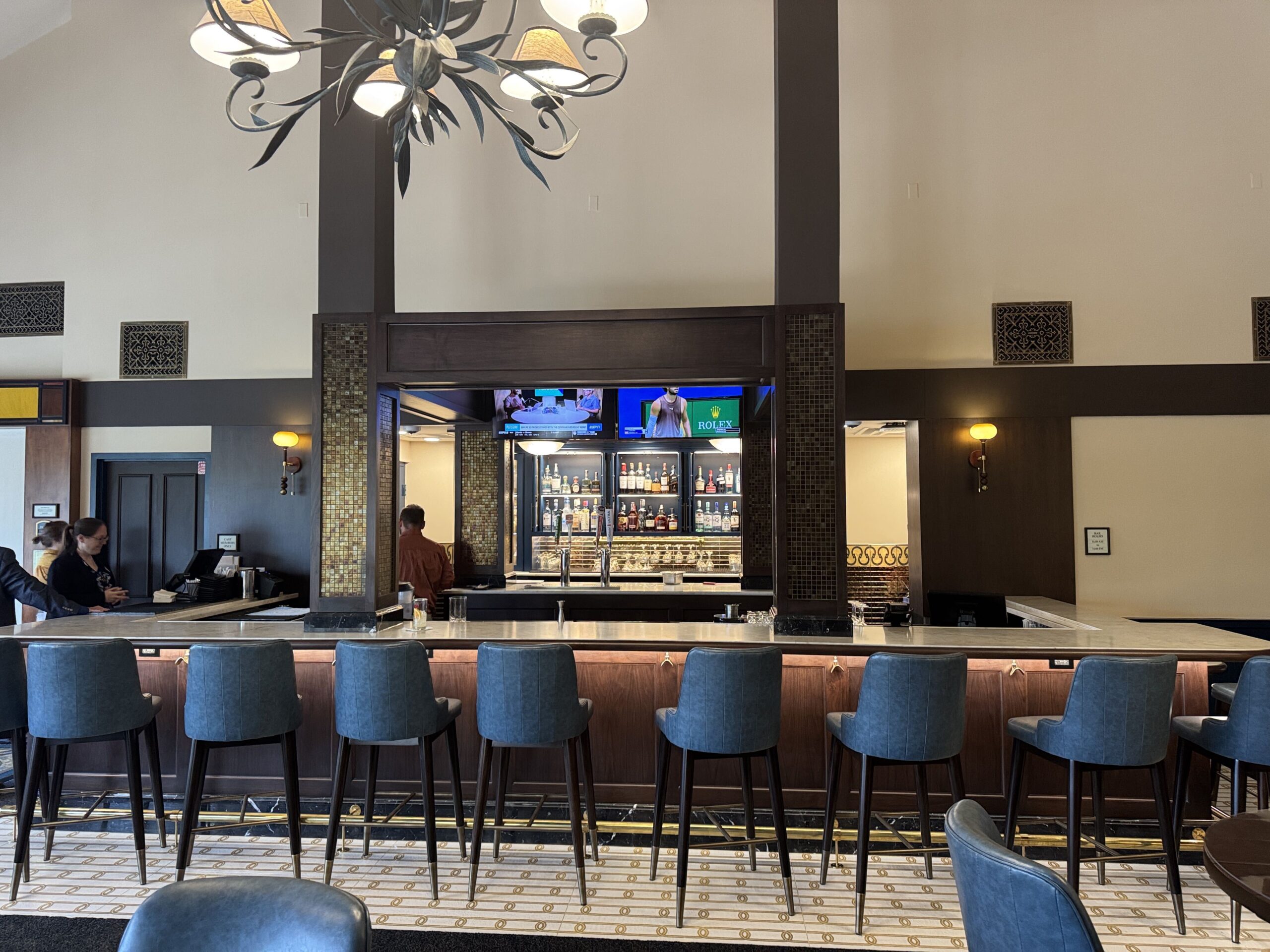 The Turf Club Lounge at Disney's Saratoga Springs Resort has reopened after refurbishment with a new bar and furnishings.