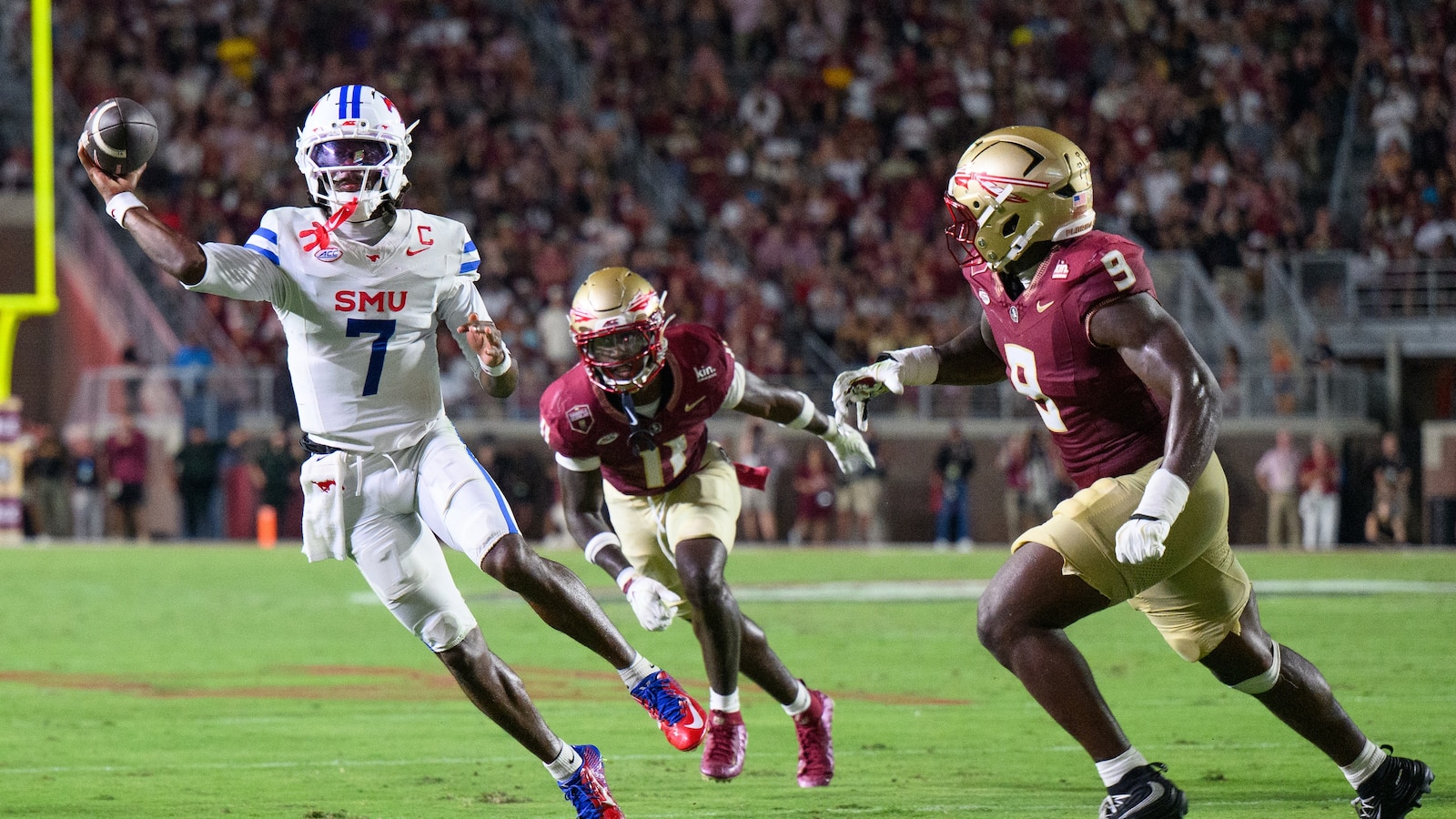 No. 19 SMU beats Florida State 27-24 on Nick Reed’s late field goal