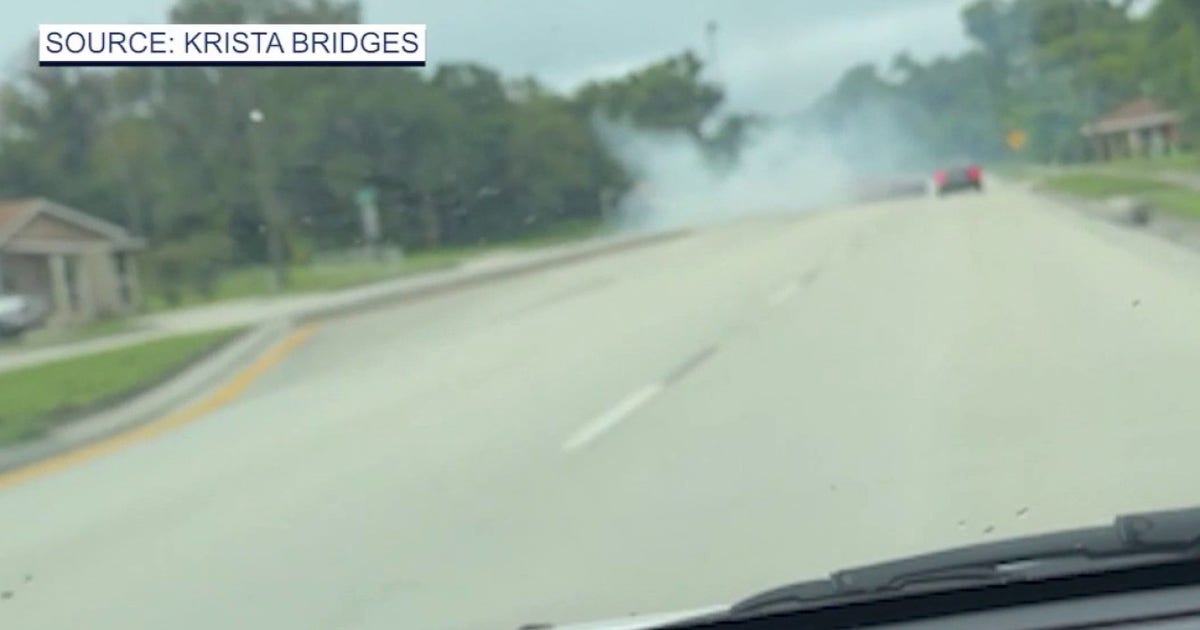 Corvette doing donuts crashes into car, sends vehicle into Longwood home
