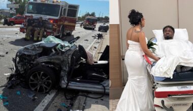 Central Florida groom survives head-on crash, marries bride hours later from hospital bed
