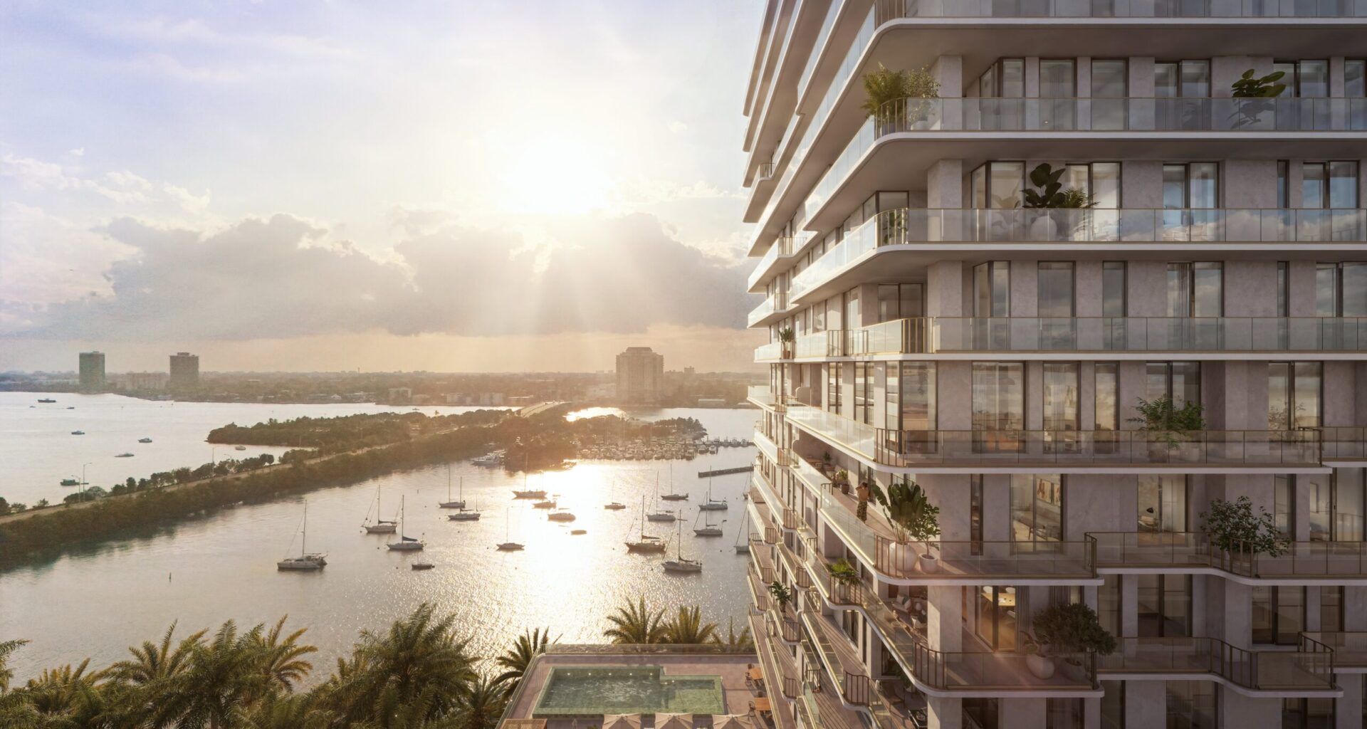 Tula Residences Tops Out At 7918 West Drive In North Bay Village