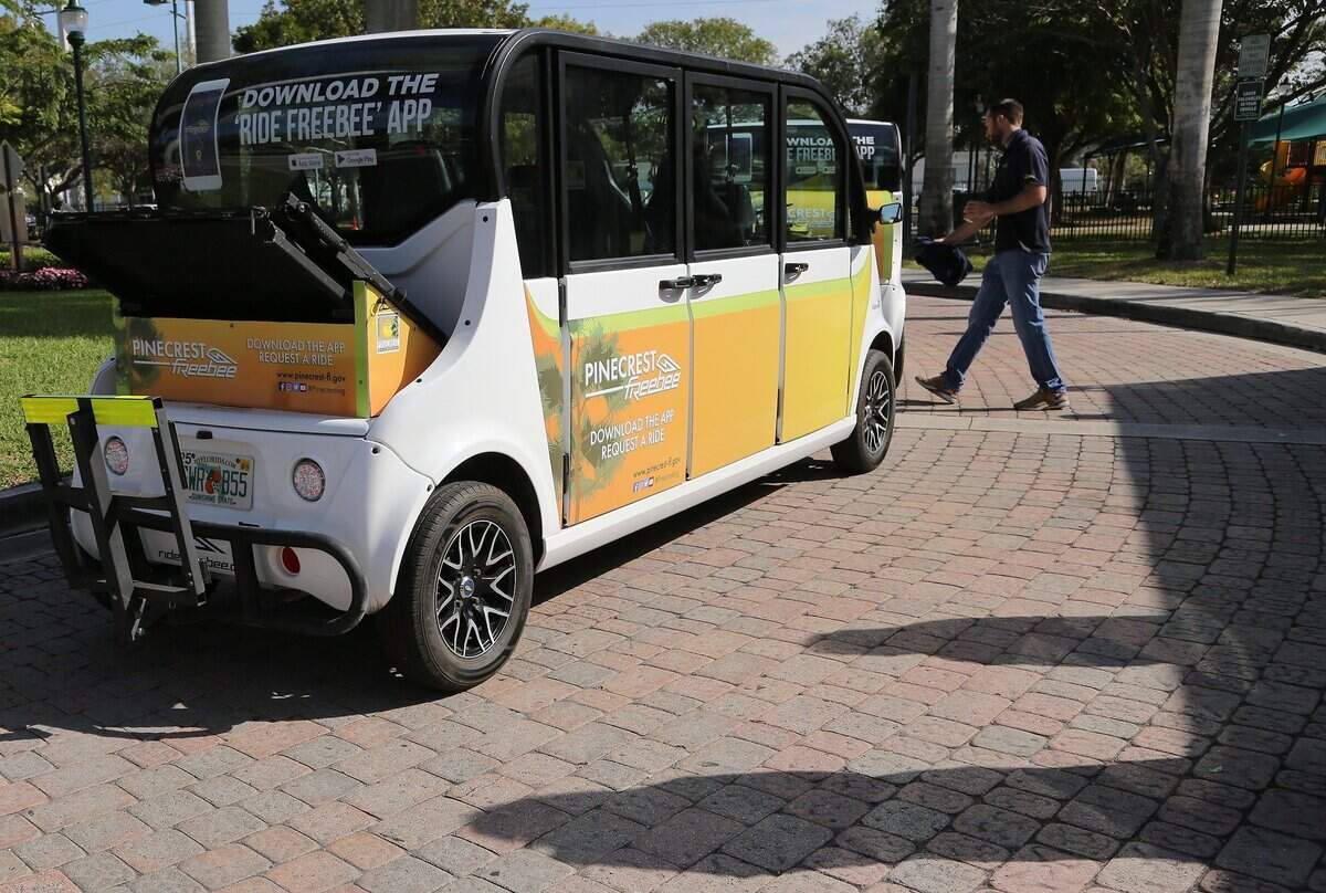 Pinecrest's Freebee shuttle in 2019.