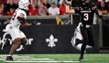 Isaac Brown brings Louisville back from the brink as Cardinals pummel Florida State 44-20 :: WRAL.com