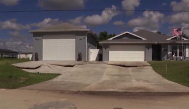 Florida couple struggles with sinking road threatening home