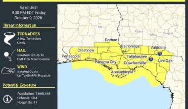 2:04 PM NATIONAL WEATHER SERVICE TALLAHASSEE UPDATE ON TORNADIC ACTIVITY