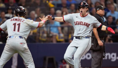 Cleveland pours it on late to beat Tampa Bay in Game 1 of ALCS