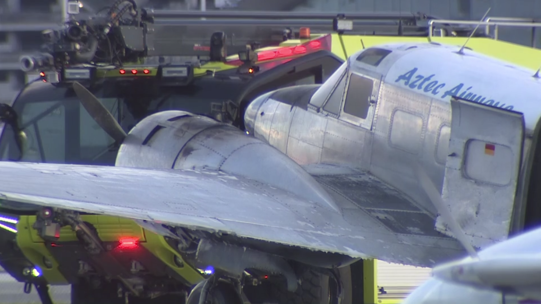 Cargo plane engine fire extinguished at Fort Lauderdale-Hollywood airport - WSVN 7News | Miami News, Weather, Sports
