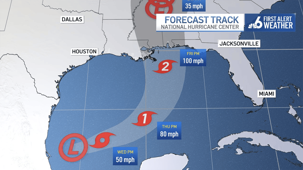 Tropical Depression Nine forms in the Gulf – NBC 6 South Florida