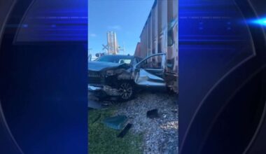Pickup truck and freight train collide in SW Miami-Dade; no injuries reported - WSVN 7News | Miami News, Weather, Sports