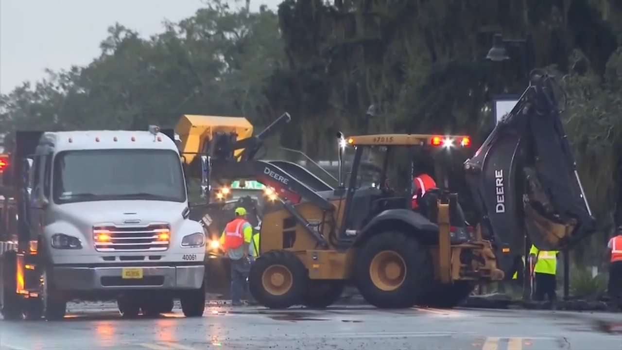 Electrical fire damages, closes roads in Tallahassee - WSVN 7News | Miami News, Weather, Sports