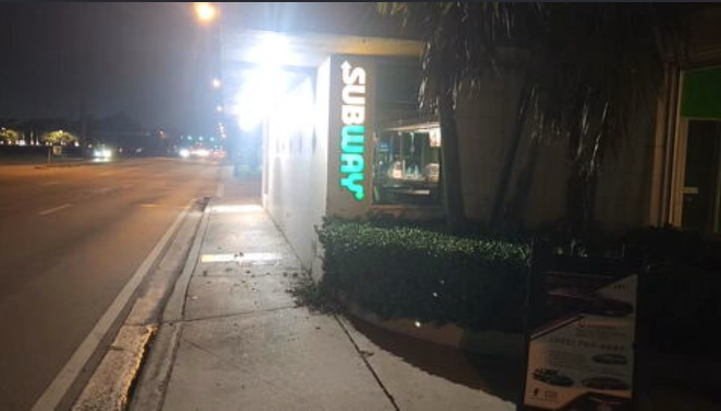 Driver hospitalized after crashing near Subway in Miami Springs - WSVN 7News | Miami News, Weather, Sports