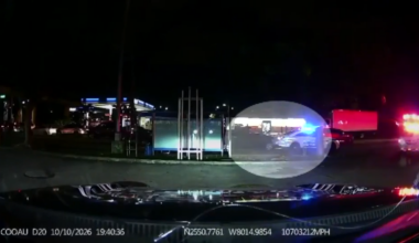 Dashcam video shows man crash into stopped MDSO cruiser, ditch alcohol container during traffic stop - WSVN 7News | Miami News, Weather, Sports