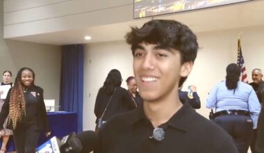 High school senior dubbed ‘Spider-Man of Brickell’ given hero award by Miami Police for brave actions - WSVN 7News | Miami News, Weather, Sports