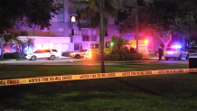 Authorities respond to a shooting at the Aliro Apartments in North Miami on Oct. 3, 2026.
