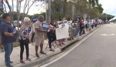 South Florida protesters join nationwide ‘No Kings’ day of action ahead of midterm elections - WSVN 7News | Miami News, Weather, Sports