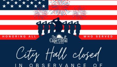 City Offices Closed for Veterans Day