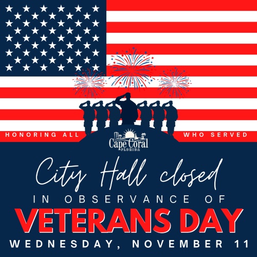 City Offices Closed for Veterans Day