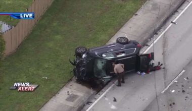 3 hospitalized, 1 dead after rollover crash in SW Miami-Dade - WSVN 7News | Miami News, Weather, Sports