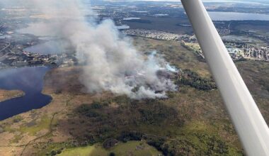 Marsh wildfire grows to 250 acres near Groveland