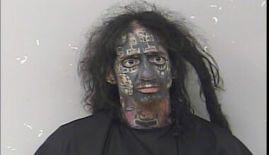 Bizarre mugshot shows ‘demonologist’ accused of tracking women by their phones