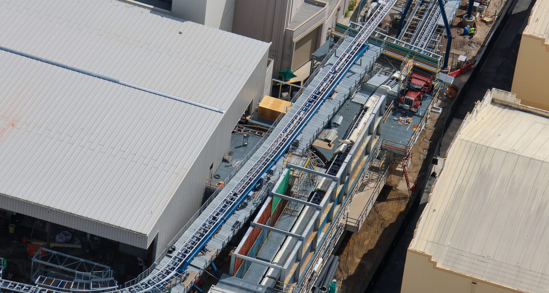 More Theming Added as Pull Testing Continues at Fast & Furious: Hollywood Drift at Universal Studios Florida