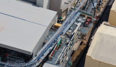 More Theming Added as Pull Testing Continues at Fast & Furious: Hollywood Drift at Universal Studios Florida