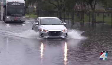 ‘Always floods out here’: Rain leaves part of Atlantic Blvd. underwater in Atlantic Beach