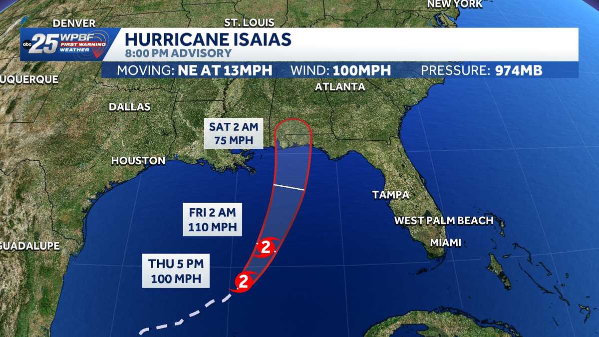 Hurricane Isaias intensifies as Gulf Coast prepares