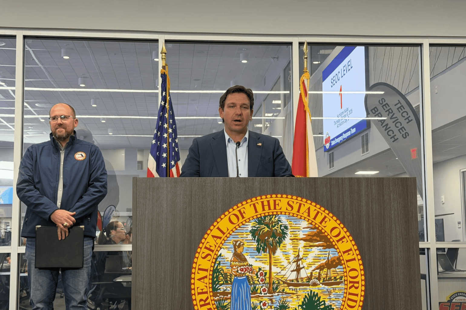 Gov. DeSantis gives hurricane brief from Tallahassee
