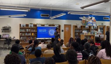 Monique Worrell shares life lessons with middle schoolers