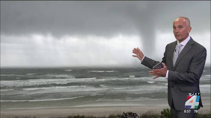 Waterspout caught on camera in Crescent Beach