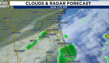 Storms fade as skies gradually clear in Northeast Florida, Southeast Georgia