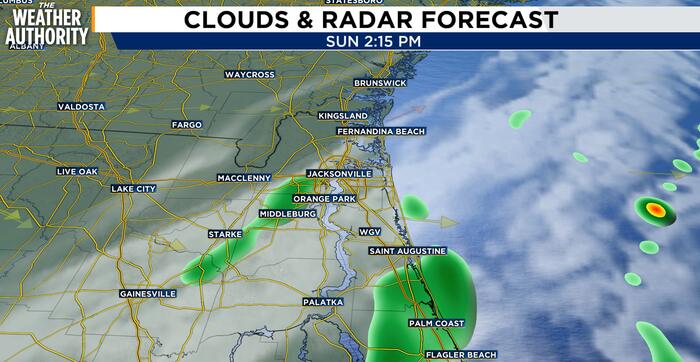 Storms fade as skies gradually clear in Northeast Florida, Southeast Georgia