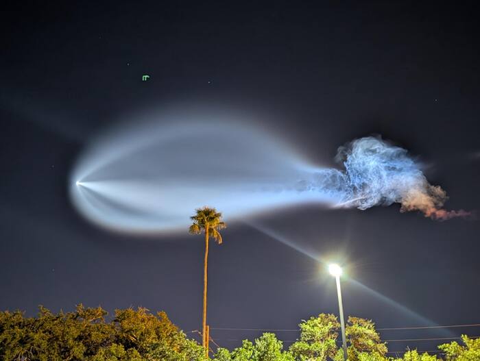 SpaceX launch creates jellyfish-shaped cloud over Northeast Florida, Southeast Georgia