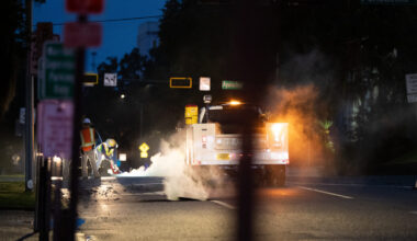 Why is a section of downtown Tallahassee in the dark again?