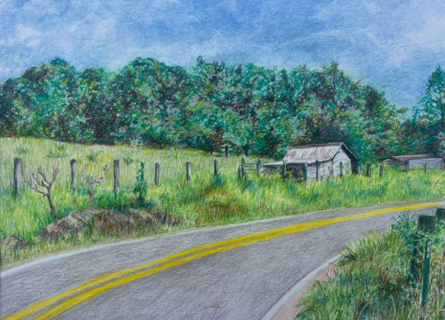 Colored pencil drawing by FGCU alumna Donne Hutcheson.