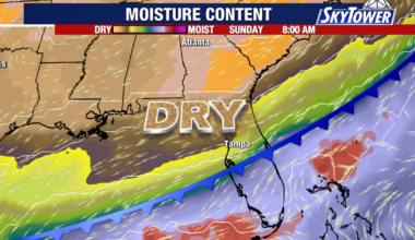 Tampa weather: Warm temperatures and rising humidity ahead of weekend front