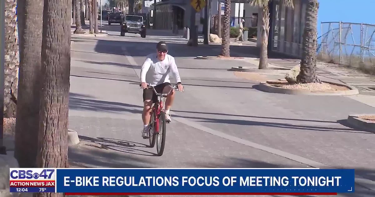 E-bike study results, possible regulations to be discussed at Jacksonville Beach meeting