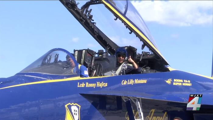 News4JAX reporter Andrea Snody gets once-in-a-lifetime ride in Blue Angels cockpit