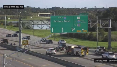 Scene cleared after crash involving motorcycle on I-95 South at 9B