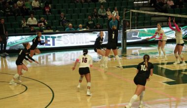 Volleyball Falls to Miami in Straight Sets