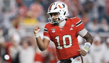 Florida State falls again as Miami survives double-overtime scare to stay unbeaten